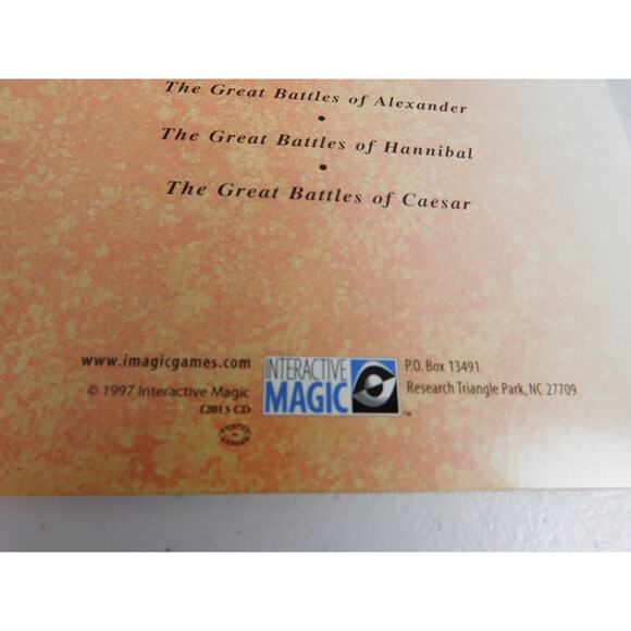 The Great Battles Series Set PC Game Alexander Hannibal Caesar Interactive Magi - Picture 7 of 12